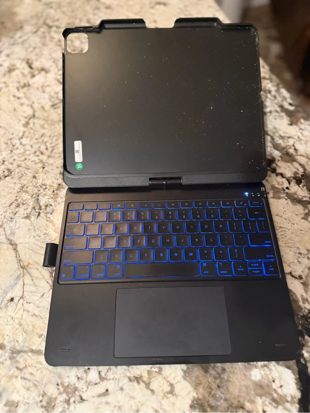 Typecase Bluetooth Keyboard Case with Blue Backlit Keys for IPad